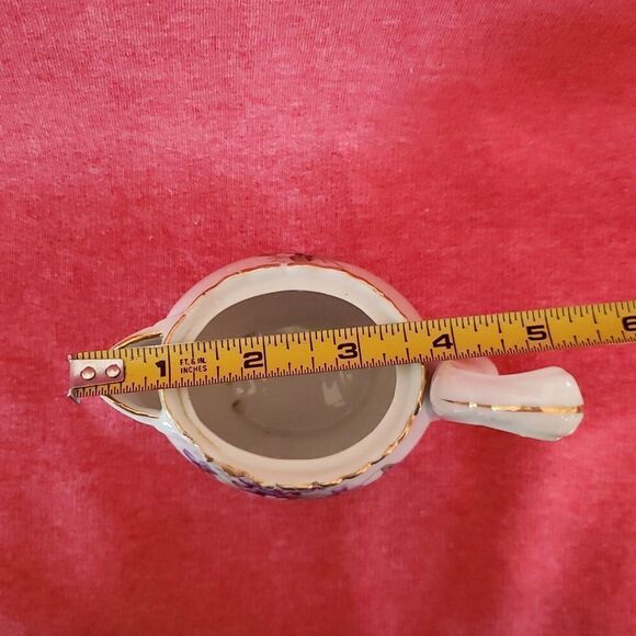 Unique Vintage Floral Design Ucagco China Creamer with Tall Handle - Picture 9 of 11